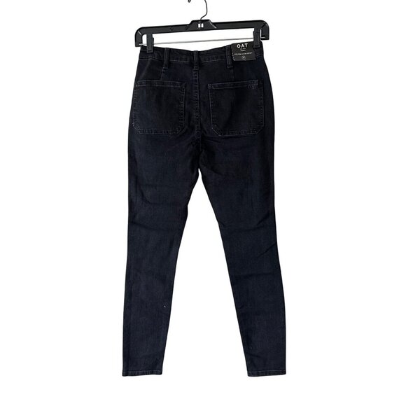 OAT New York Womens Button-Fly High-Rise Black Denim Jeans Size 25 NWT - Picture 10 of 13